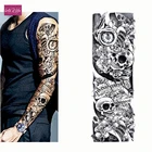 Временные татуировки на рукаве, на всю руку, водонепроницаемые татуировки для крутых мужчин, женщин, мужчин, Переводные татуировки, наклейки на боди-арт