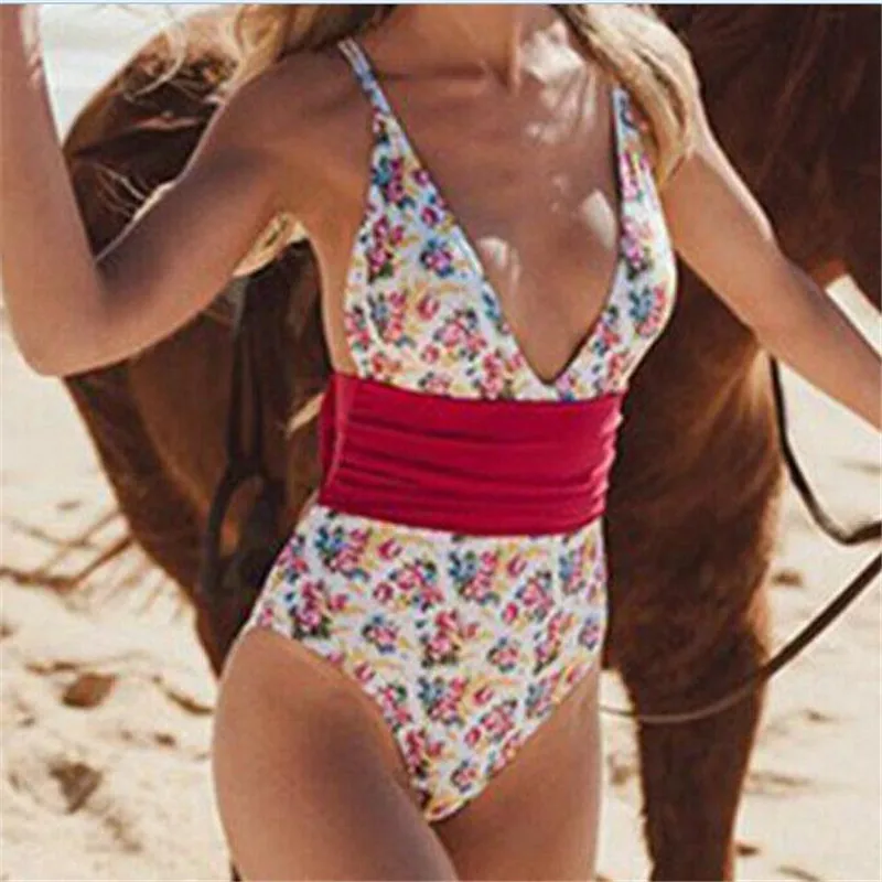 Женский бандажный цельный бикини Новый сексуальный пуш-ап мягкий бюстгальтер