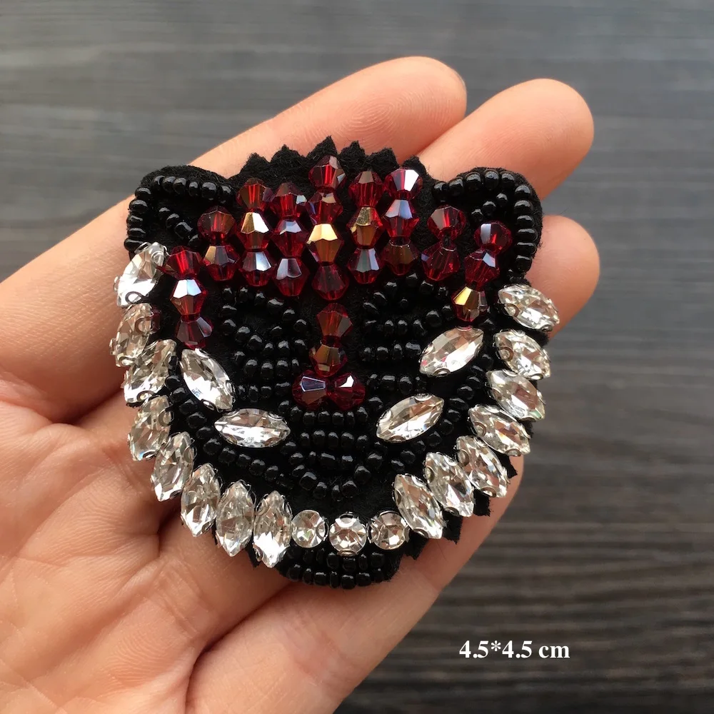 1 шт. нашивки со стразами и бисером шитье на бисер пчелы ключ тонкотел Ox