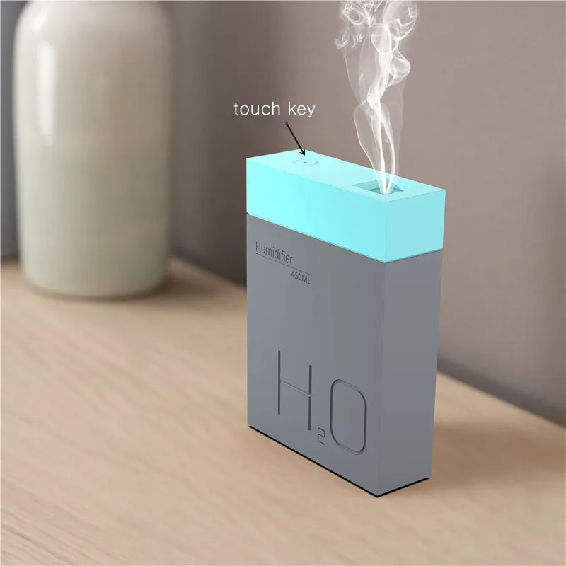 450ML Touch Switch Air Humidifier USB Ultrasonic Car Mist Maker Water Soluble Aroma Diffuser Portable for Home Office | Бытовая техника