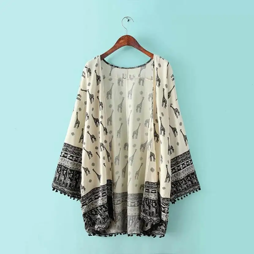 Женская Длинная блузка шифоновая с кисточками большие размеры|long blouse women|blouse women