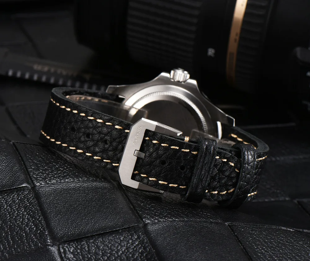 Parnis автоматические часы Diver Miyota 8215 механические мужские сапфир mekanik erkek kol saati reloj