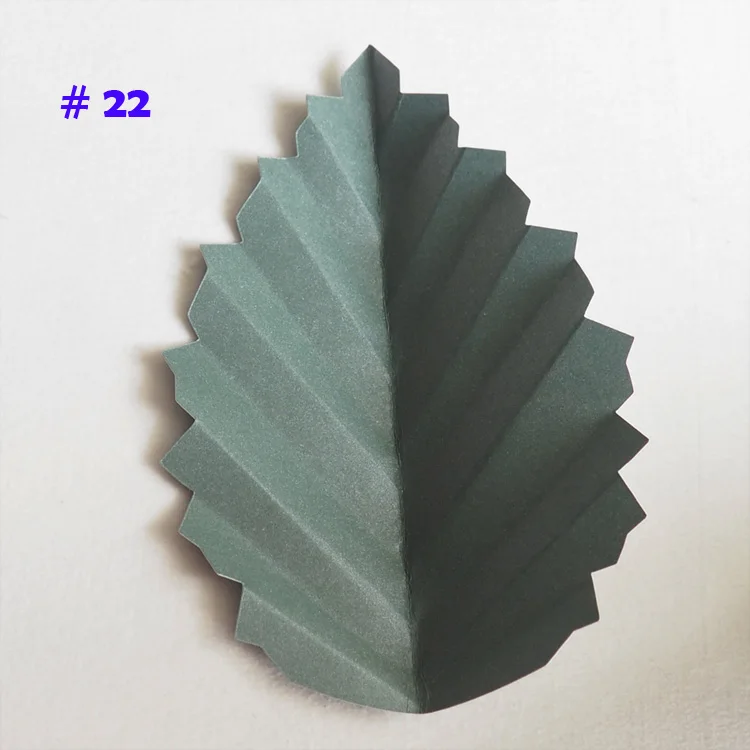 No 22 DIY искусственный бумажный цветок оставьте гигантские бумажные листья розы для свадебной вечеринки декор детский душ свадебный душ Декорации - Цвет: No 22