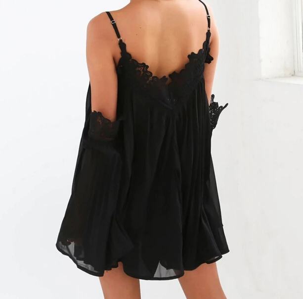 Летнее пляжное платье для мам Boho с открытыми плечами и кружевами короткие платья