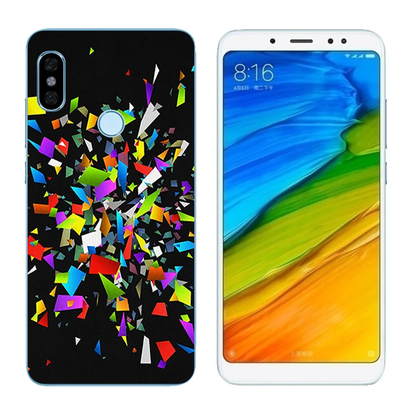 5 99 дюйма для Redmi Note Pro Prime с принтом персонажа черный матовый чехол RedmiNote 5Pro мягкий