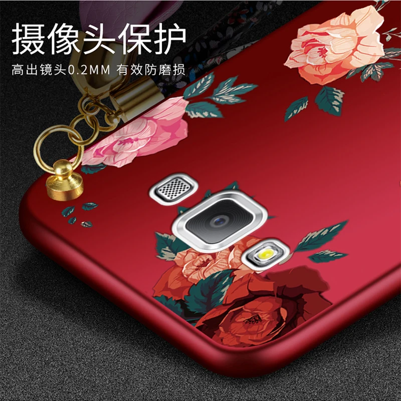 Для samsung Galaxy E7 случае мода прекрасный цветок soft shell для E 7 E7000 E7009 задняя крышка