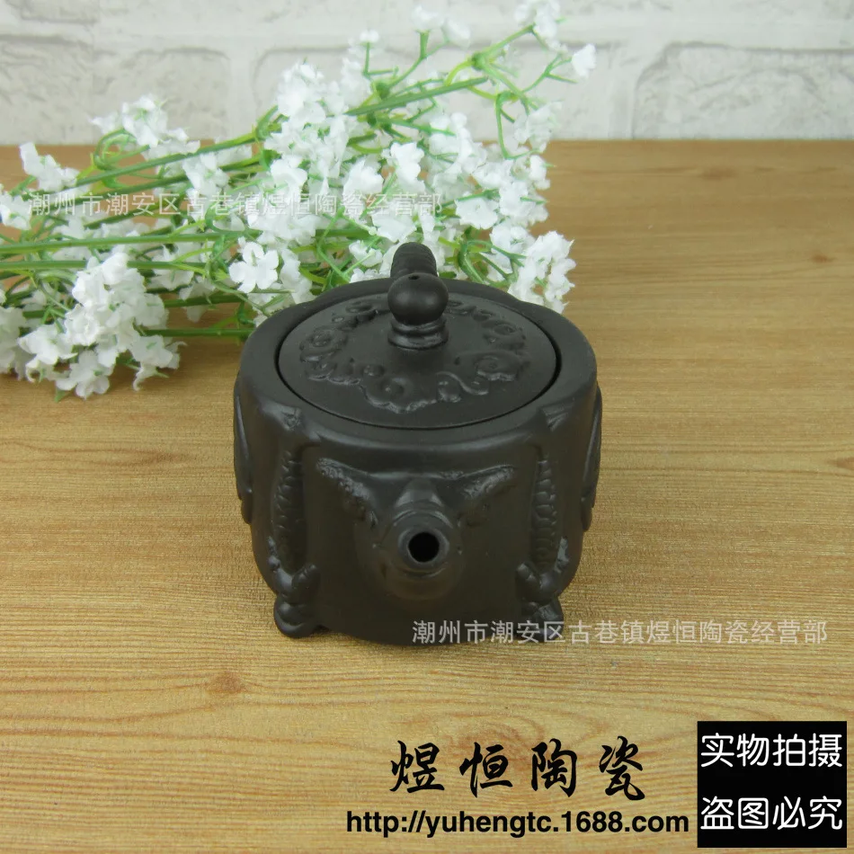 Китайский Глиняный Чайник из исинской глины кунг фу черепаха чайник 185 мл