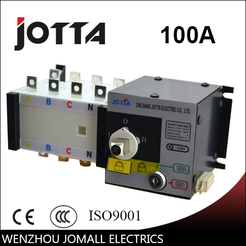 Jotta 100amp 220 В/230 В/380 В/440 В 4 полюсный 3 фазы автоматический переключатель ОВД|ats automatic