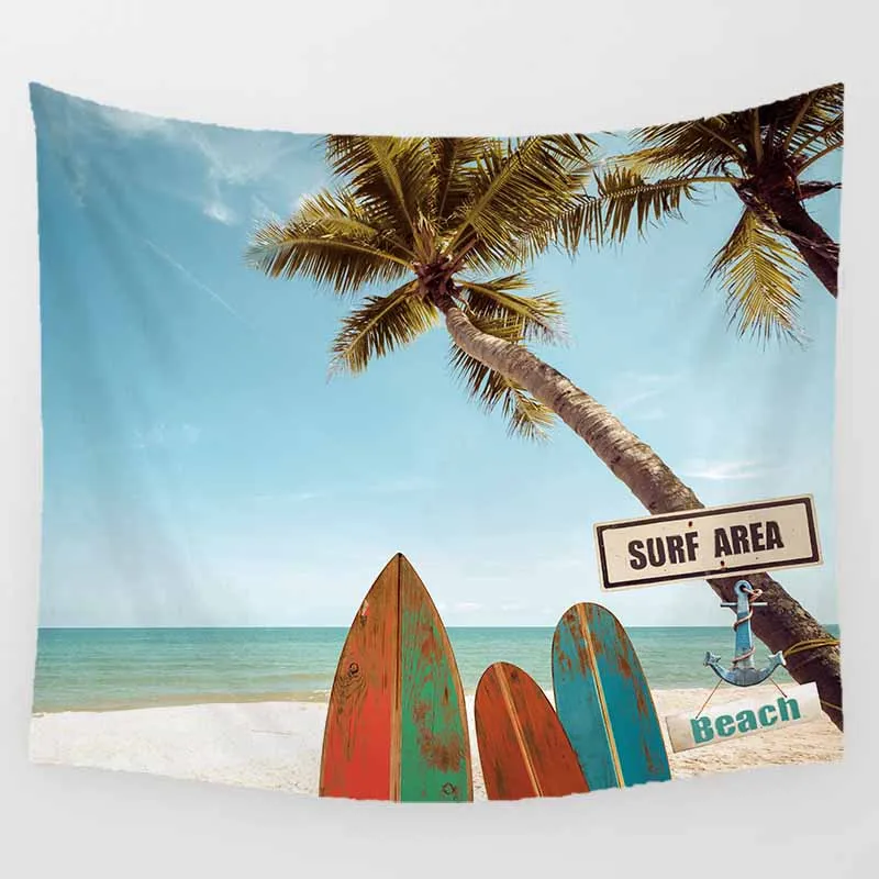

Hot sale large skull skeleton sea beach landscape wall hanging tapestry home decoration wall tapestry