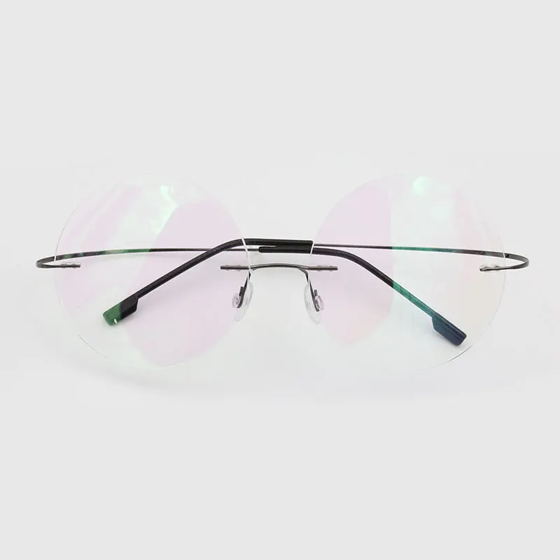Мужские титановые очки без оправы модные брендовые дизайнерские для чтения