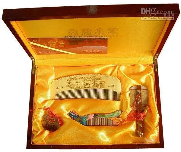 Редкий! Гарантированно 100% ручная работа с китайским шармом набор из 4 коробки и