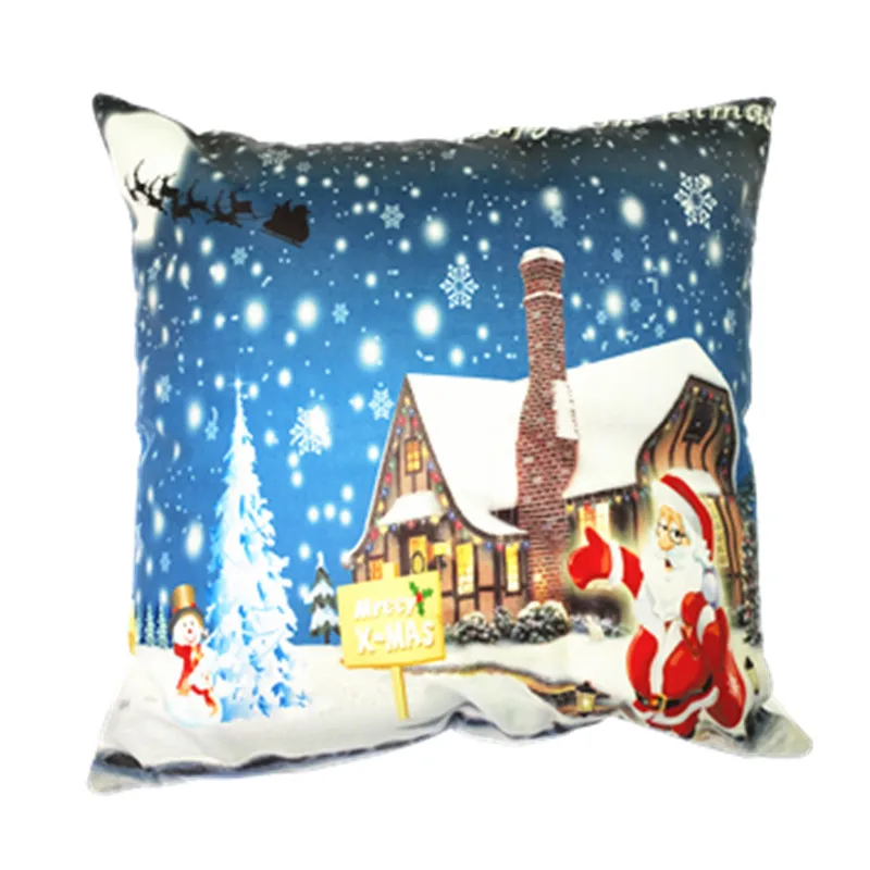 Санта Клаус дом печатается на одной стороне домашнего интерьера автомобиля