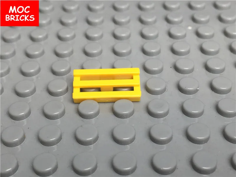 10 шт./лот MOC кирпичная плитка Модифицированная 1x2 решетка с нижним пазом/губа