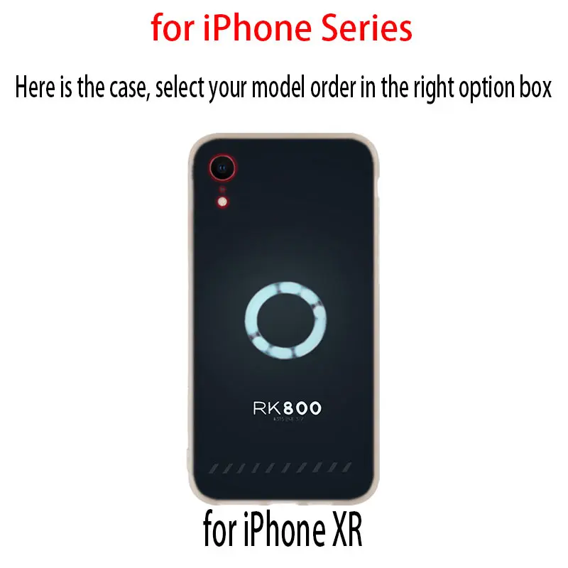 Detroit стать человека RK800 Коннор мягкий чехол для iPhone 12 11 Pro X XS Max XR 8 7 6 Plus 5s SE 2020 S 1 мини