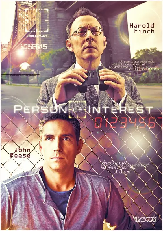Jim Caviezel человек представляющий интерес Классическая серия Винтаж плакат