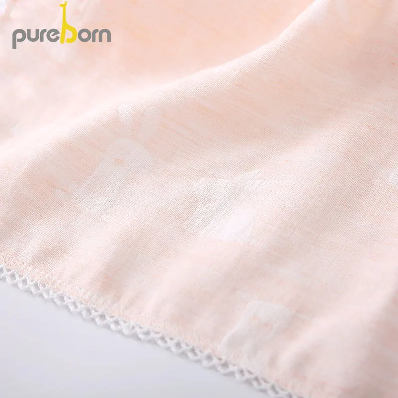 Детское банное муслиновое полотенце Pureborn хлопковое сушильное пляжное детское