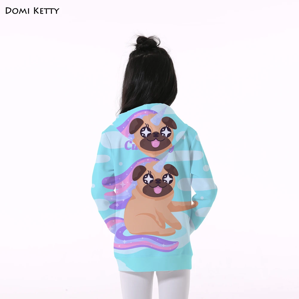 Domi Ketty/толстовки с капюшоном для девочек и мальчиков милые детские повседневные