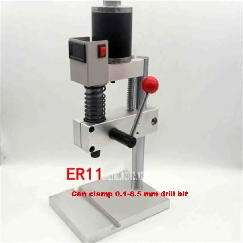 

DIY Precision Drill Small Bench Drill Aluminum Alloy Tapping Machine B10/ JTO/ B12/ ER11 Miniature Bench Drill Chuck Hot Sale