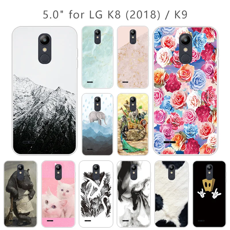 5 0 &quotМягкий ТПУ для Fundas LG K8 (2018)/K9 чехол Роскошный прозрачный силиконовый