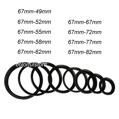 Переходное кольцо для объектива камеры 9x67 мм на A001 67 52 55 58 62 72 77 82|step-up ring|lens filter