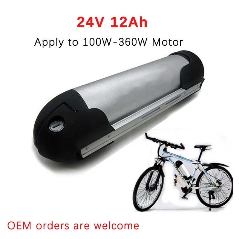 24V 12Ah 360W Electric Bike Bicycle Battery Lithium Ion Pack For Ebike Scooter Water Bottle Bafang | Спорт и развлечения