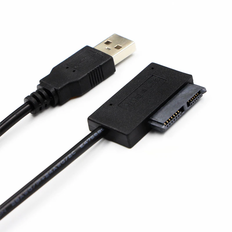 Новый 7 + 6 13Pin тонкий SATA к USB CD DVD Rom Оптический привод кабель адаптер конвертер