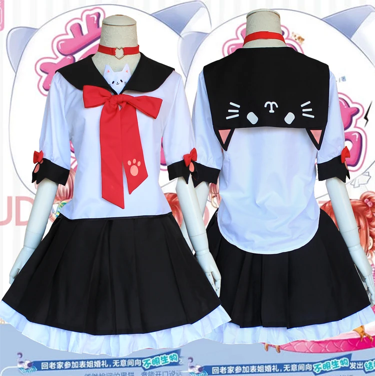 

Anime Cos Halloween Party Cos Cute Cartoon Japanese little devil Cat JK Uniform Cosplay Man Woman Cosplay Costume
