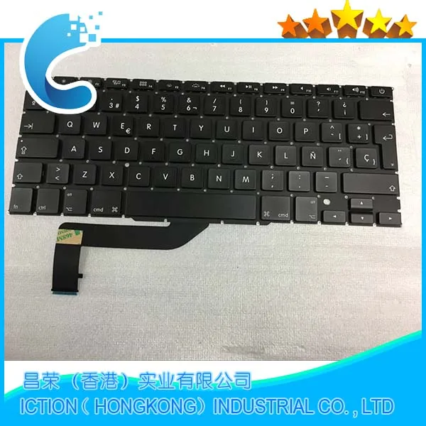 100% новая SP испанская клавиатура для MacBook Pro Retina 15 4 &quotA1398 2012 2013 2014 2015 год |