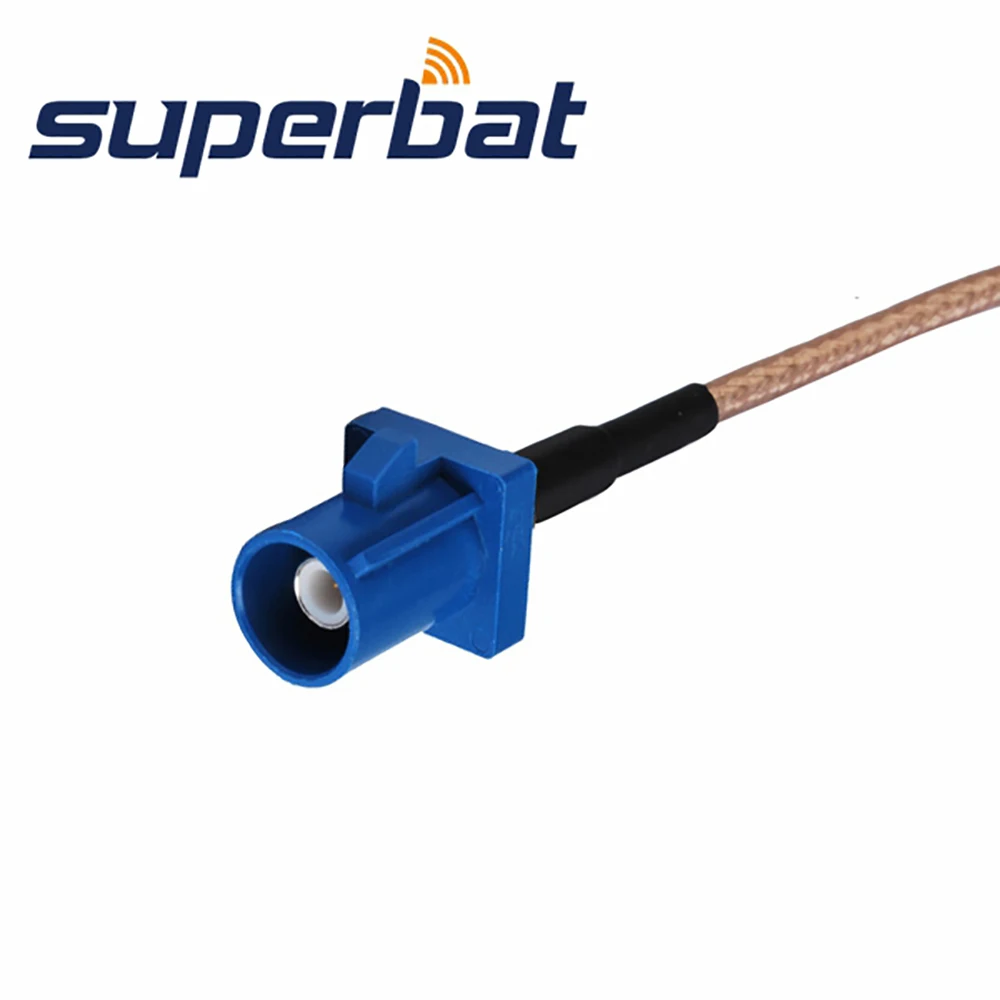 Superbat Универсальный коаксиальный кабель Fakra C с разъемом SMA папа RG316 15 см RF|sm plug| |