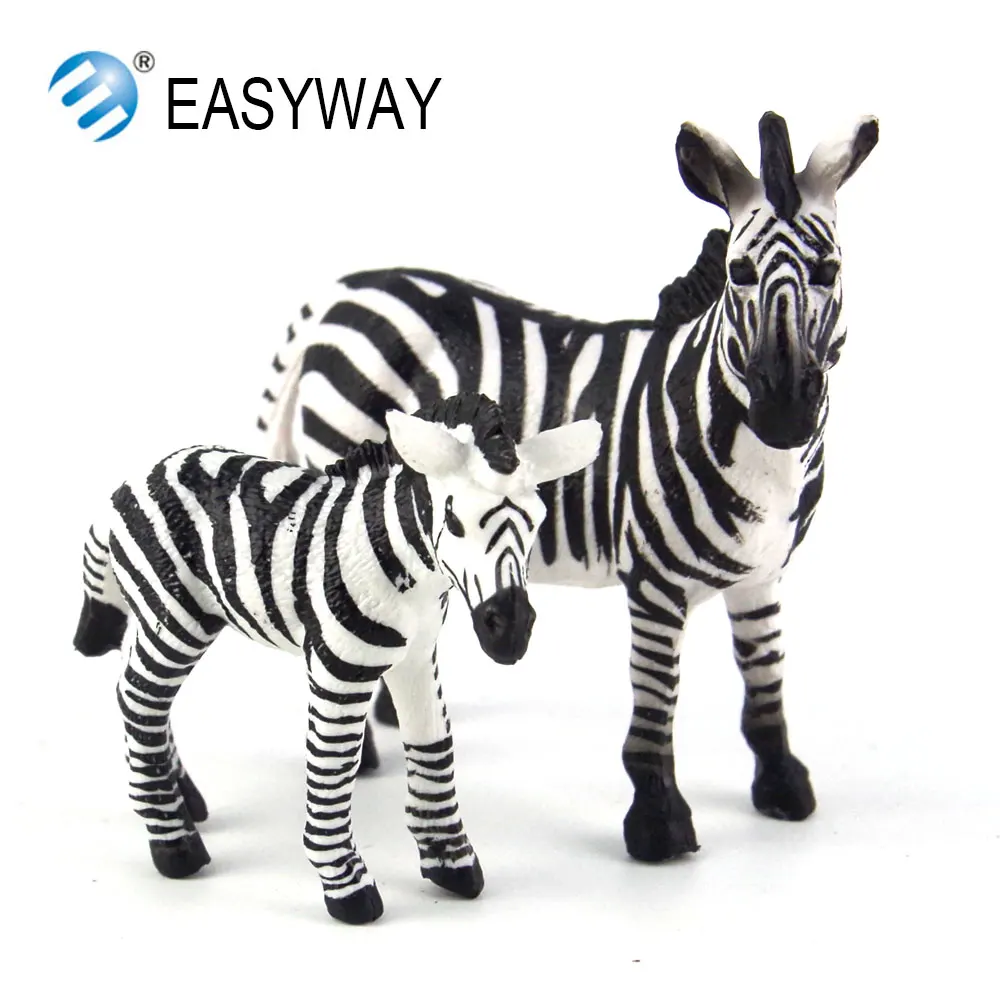 EASYWAY реальная жизнь зебра модель животного детский зоопарк подарок мини детские