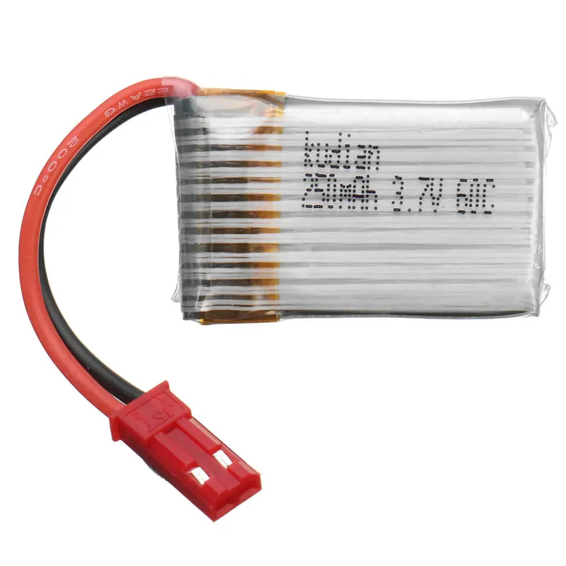 Kudian 3 7 V 250mAh 60C 1S Lipo аккумуляторная батарея разъем JST для RC Multicopter Power модели рамка