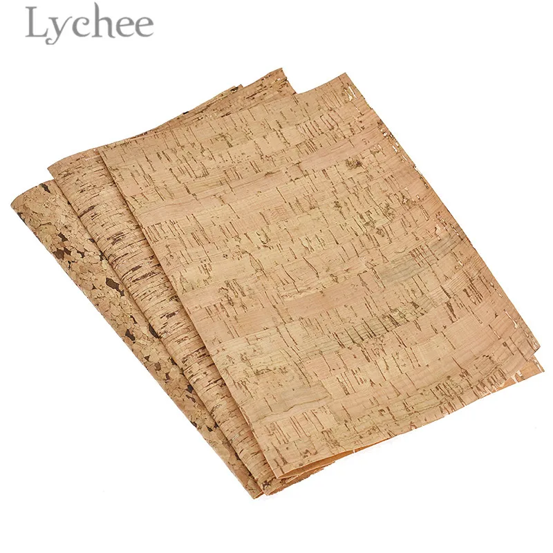 Lychee Life 21x29 см A4 мягкая пробковая искусственная ткань высокого качества имитация дерева Синтетическая Кожа DIY материал для сумки ремни одежды