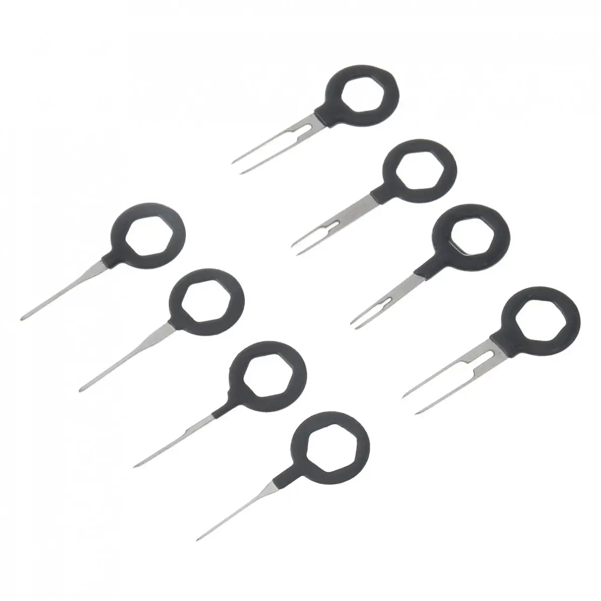 8 шт. Прочная нержавеющая сталь + ПВХ автомобильный жгут проводов обжимной разъем