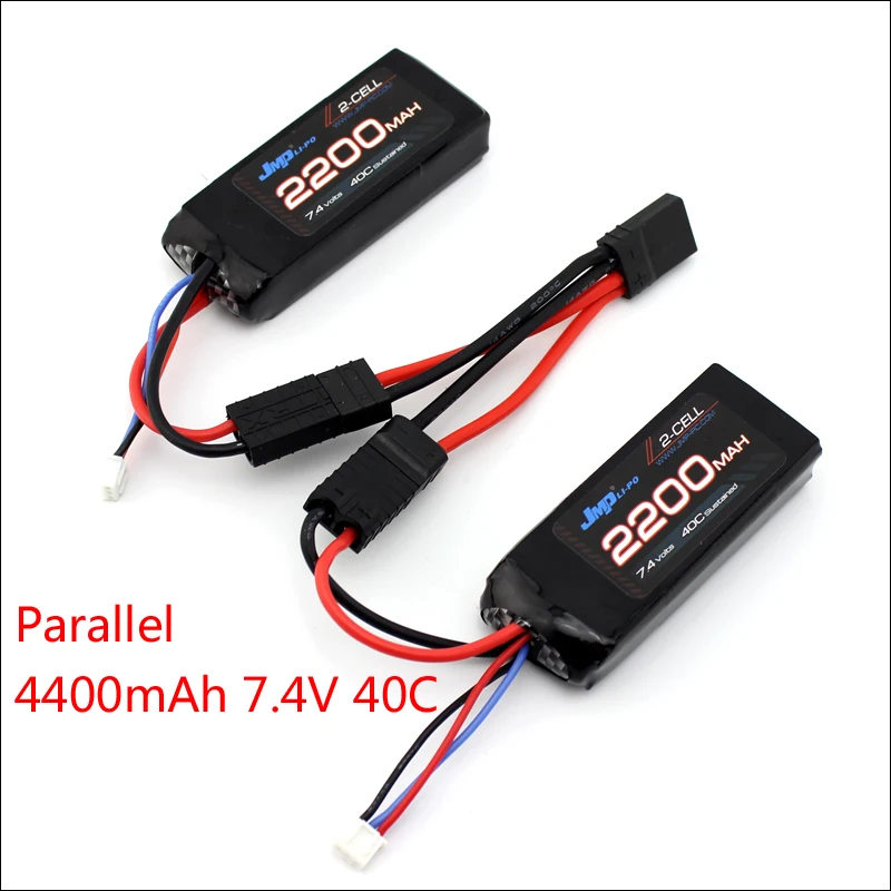 JMP Lipo батарея 2S 2200mAh 7 4 V аккумулятор 40C Аккумулятор для TRAXXAS 1/16 summit e revo slash|lipo battery|lipo
