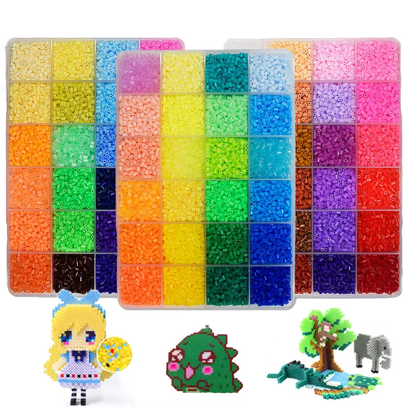 

72 colors 39000pcs Perler Toy Kit 5mm/2.6mm Hama beads 3D Puzzle DIY Toy Kids Creative Handmade Craft Toy Gift