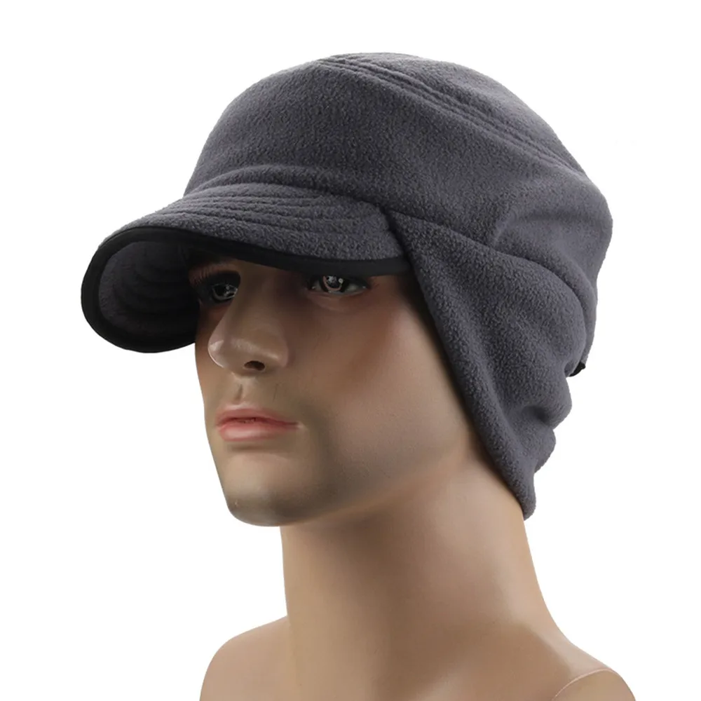 Gray НОВАЯ шапка Viseras De Mujer, модные шапки Visiere Casquette, теплая вязаная шапка, зимние однотонные кепки для мальчиков, Tenis Masculino Adulto - Цвет: Gray