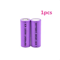 1pcslot 3 7v 18500 1400mah rechargeable lithium battery 3 7v strong light flashlight anti light special lithium battery