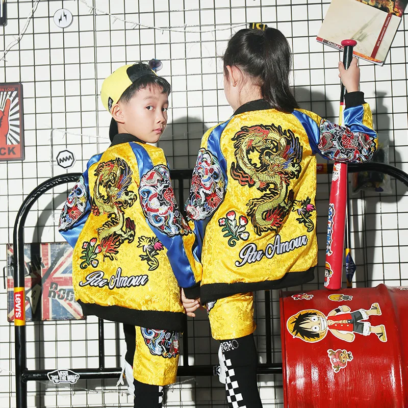 Высокое качество новинка 2019 детские костюмы в стиле хип хоп комплект китайском