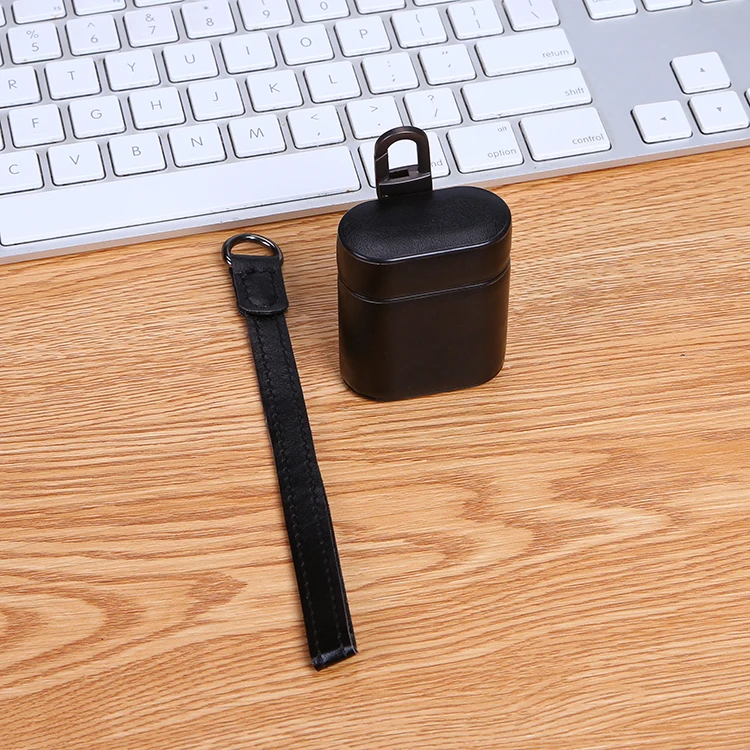 Чехол для наушников для Apple Airpods 2, аксессуары для iPhone AirPods, чехол с брелком, роскошный кожаный ремешок, ПУ покрытие для наушников