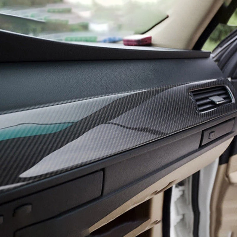 

Anti-fading Car Sticker Waterproof Detachable Bumper 20x152cm Carbon Fiber