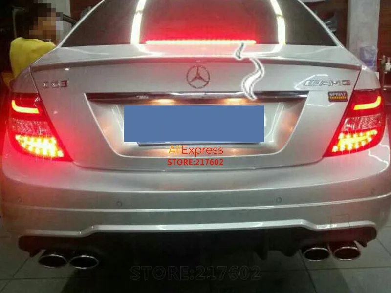 SONAR бренд для Benz c класс задние фонари W204 C180 C200 C230 C260 светодиодные 2007 2010 год красный