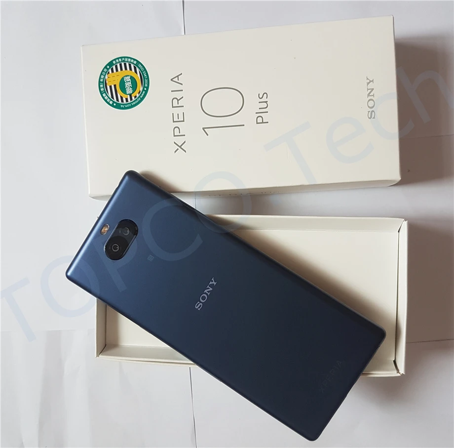 Мобильный телефон sony Xperia 10 Plus I4293, 4G LTE 6,5 дюйма, четыре ядра, 6 ГБ ОЗУ, 64 Гб ПЗУ, две sim-карты, 12 МП и 8 Мп, тыловые камеры NFC Snapdragon