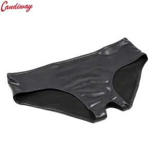 Короткие трусики из мягкой кожи с дырками, Лидер продаж, хорошее качество, женское нижнее белье для взрослых, Веселая игра, сексуальное нижнее белье