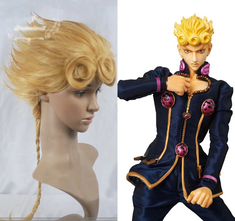 Косплей-костюм Джоджо Невероятные приключения длинный прямой парик молодёжи