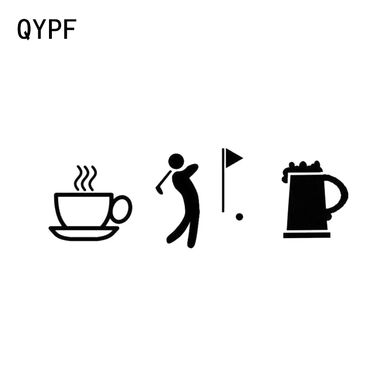 

Интересный виниловый декор для гольфа QYPF 17*5,7 см, стикер для моделирования автомобиля, аксессуары, силуэт экстремального движения