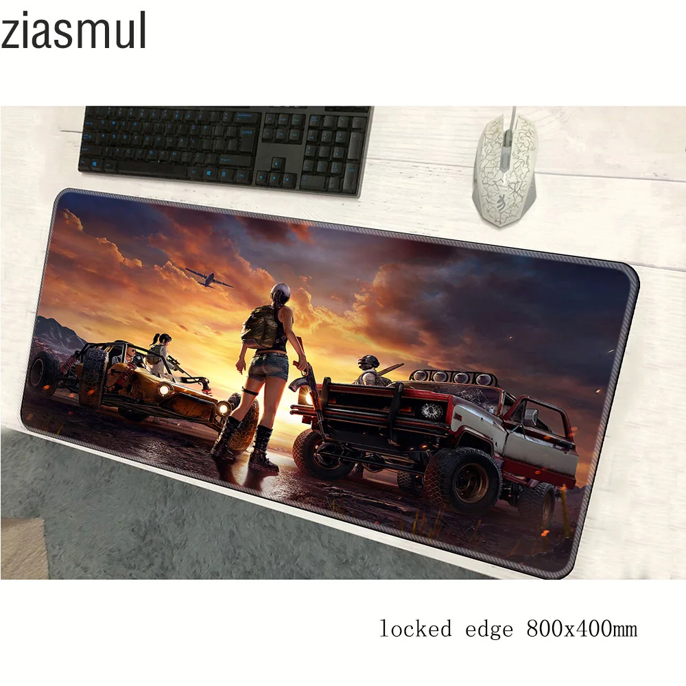 Коврик для мыши pubg 800x400x2 мм большой компьютерный коврик игровые аксессуары