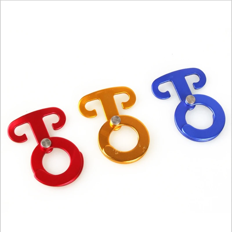

YINGTOUMAN Ultra-light Aluminum Camping Tent Rope Buckle Hook Outdoor Hiking Portable Tent Wind Rope Stopper Tent Accessories