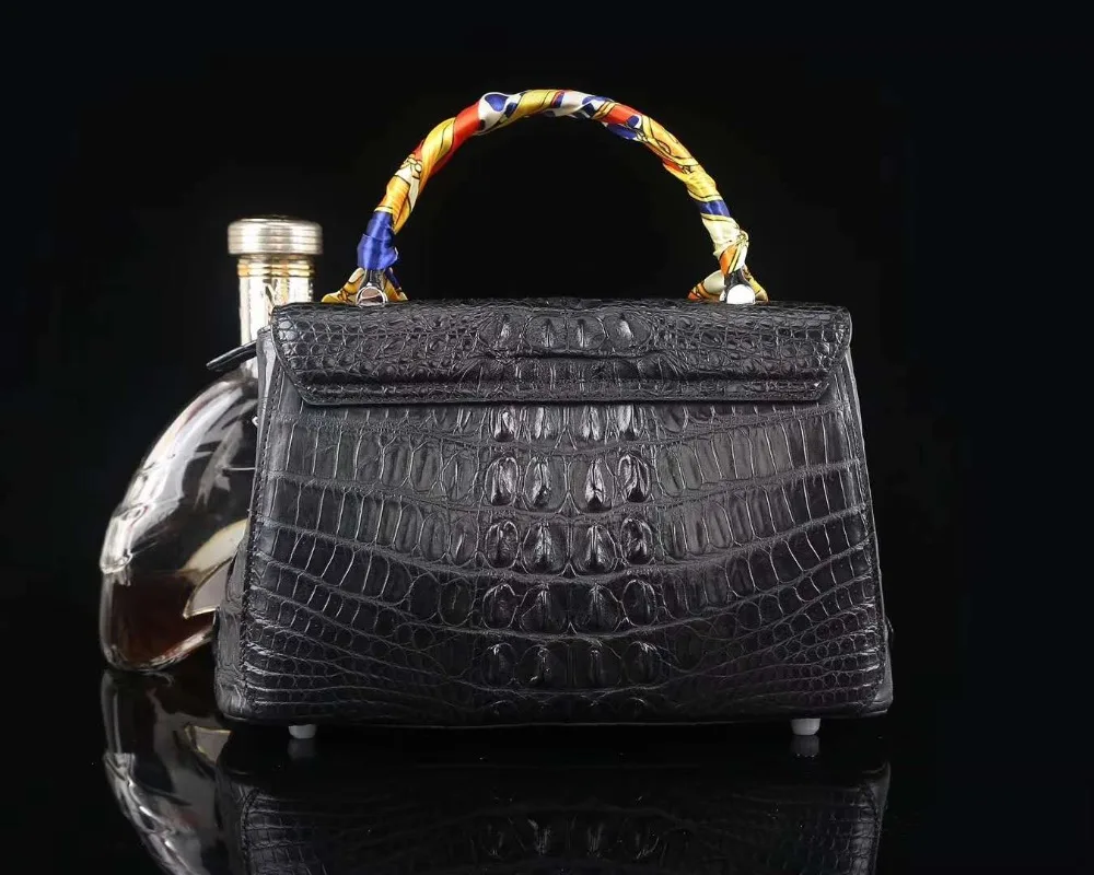 Женская сумка тоут из крокодиловой кожи с ручками веревки|handbag pink|handbags free shippingtote
