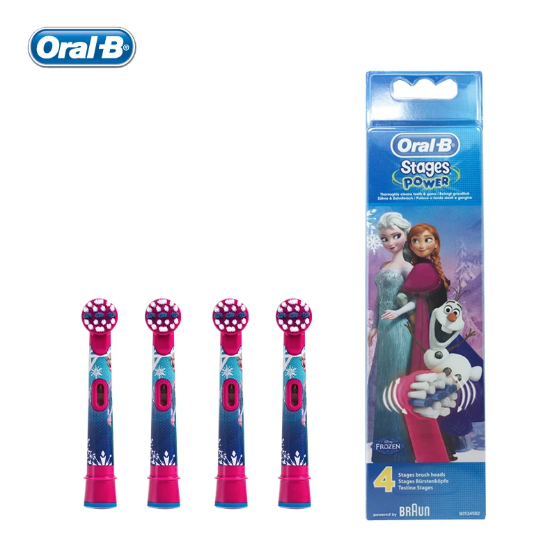 Oral B головки для детской электрической зубной щетки EB10 4 (для D10 D12 DB4510K) круглые