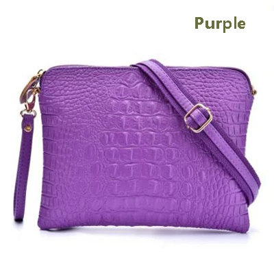 Purple Жар-птица! Брендовая женская сумка, Аллигатор, сумка через плечо, женская сумка, спилок, повседневные клатчи, сумка через плечо, bolsa feminina HL6001 - Цвет: Purple
